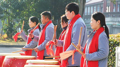 鼓聲盈門(mén) 韻升人節(jié)后復(fù)工